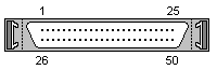 50 PIN HI-DENSITY D-SUB MALE